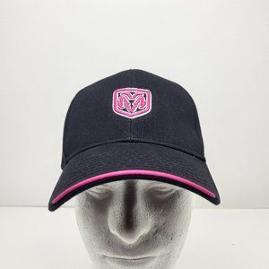 New Dodge Black & Pink Baseball Cap Hat OSFM‎ -Without Tags